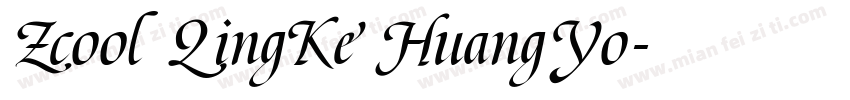 Zcool QingKe HuangYo字体转换